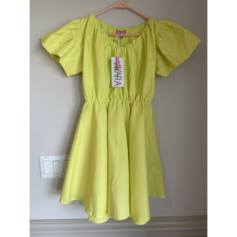 Sincerely Ours Alexandra Dress Citron Avara Size Small